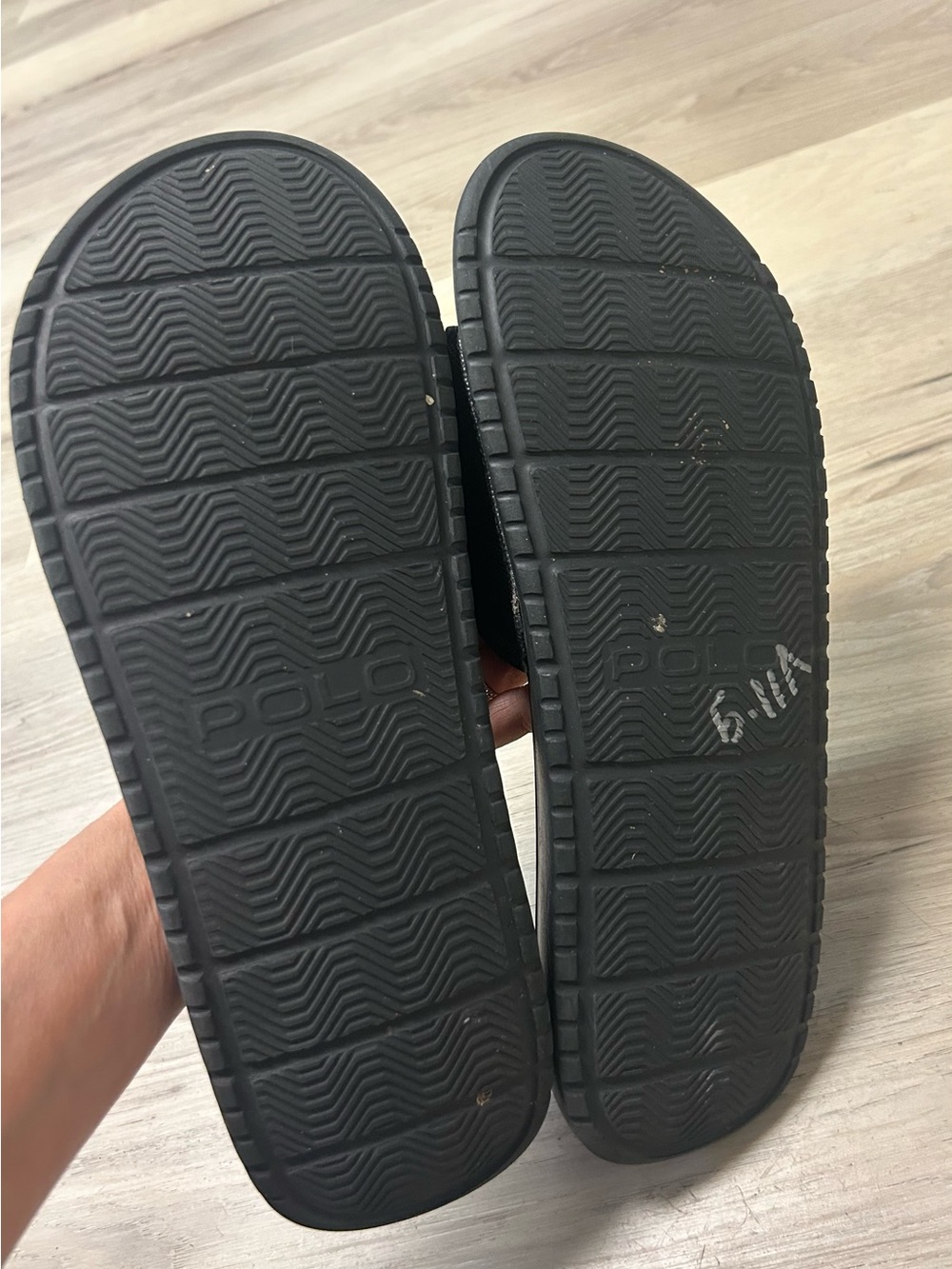 Polo Ralph Lauren Slides Men 13 D Rodwell Sandals Signature Pony Classic Slip On - Picture 11 of 11